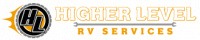 Logo of Higher L RV Service with bold, orange text.